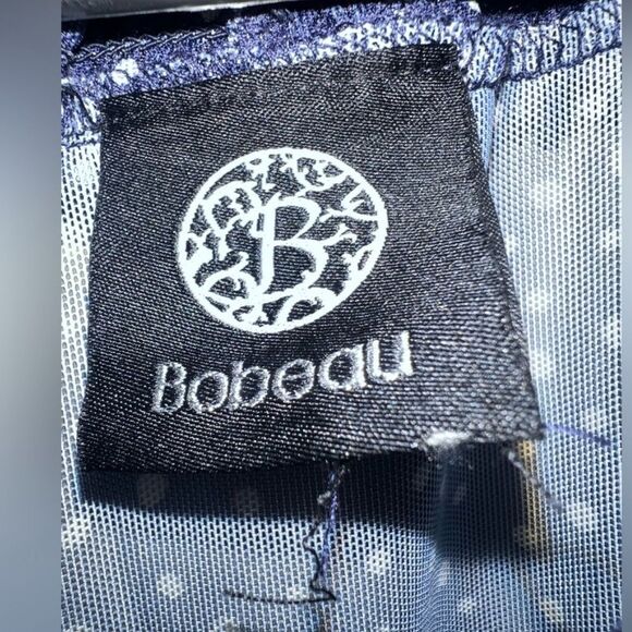 NWOT- Navy Blue Polka Dot Women's Top - Picture 4 of 4